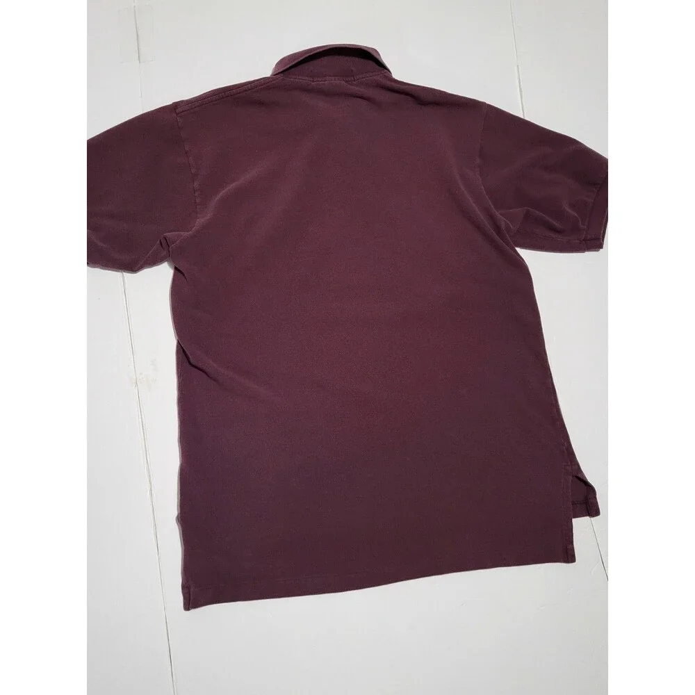 (#16) Polo Ralph Lauren 100% Cotton Maroon Mens Size M Short Sleeve